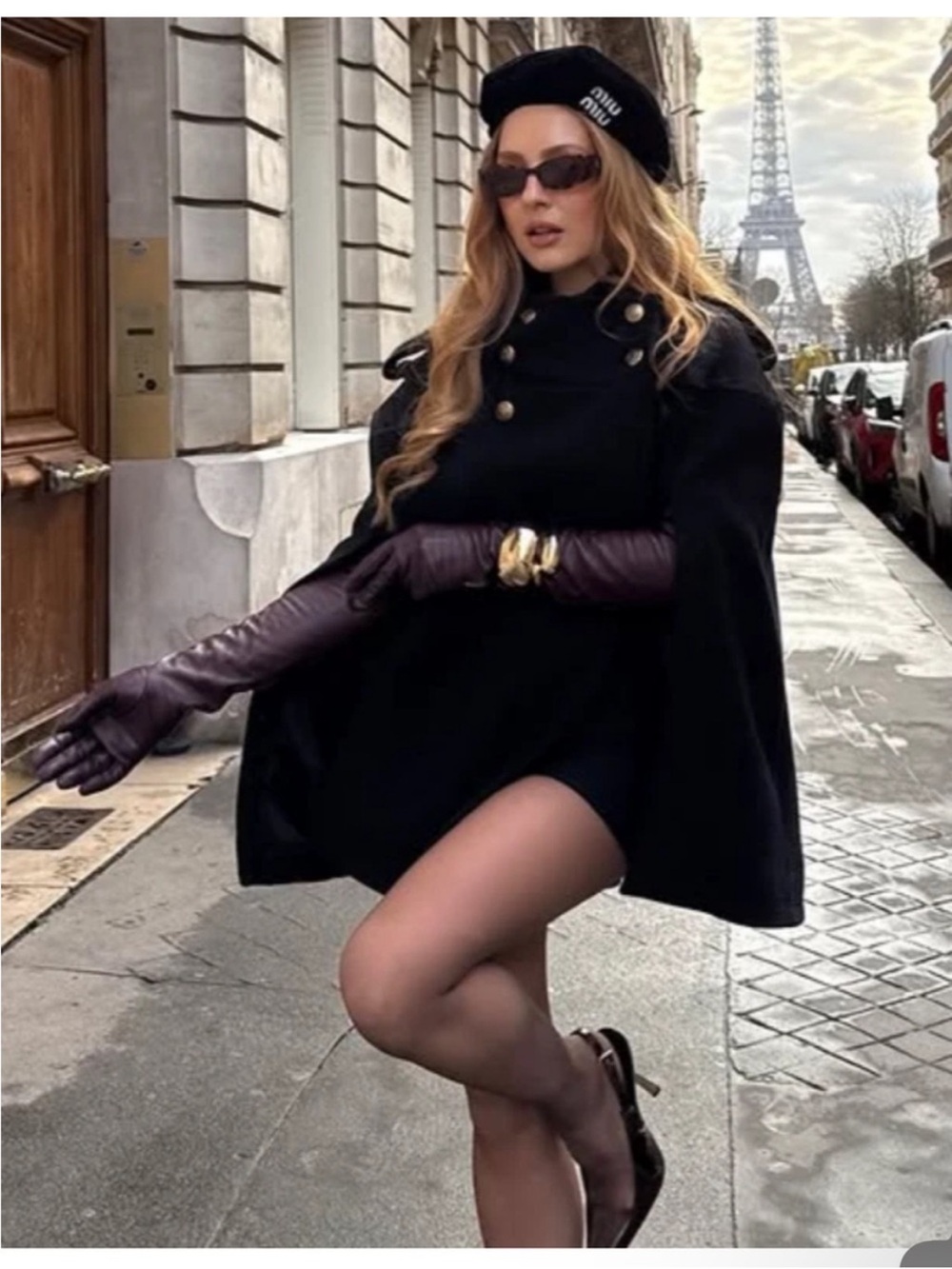ZARA MANTECO WOOL CAPE COAT